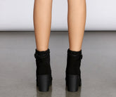 Walk My Way Quilted Faux Suede Booties Sai Feel